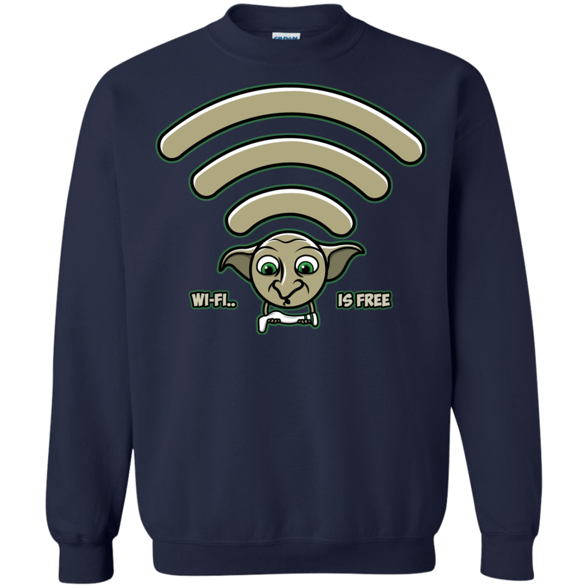 Sweatshirts Navy / S Wi-fi is Free Crewneck Sweatshirt