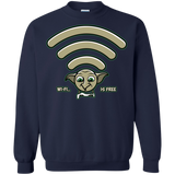 Sweatshirts Navy / S Wi-fi is Free Crewneck Sweatshirt