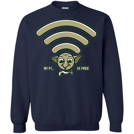 Sweatshirts Navy / S Wi-fi is Free Crewneck Sweatshirt