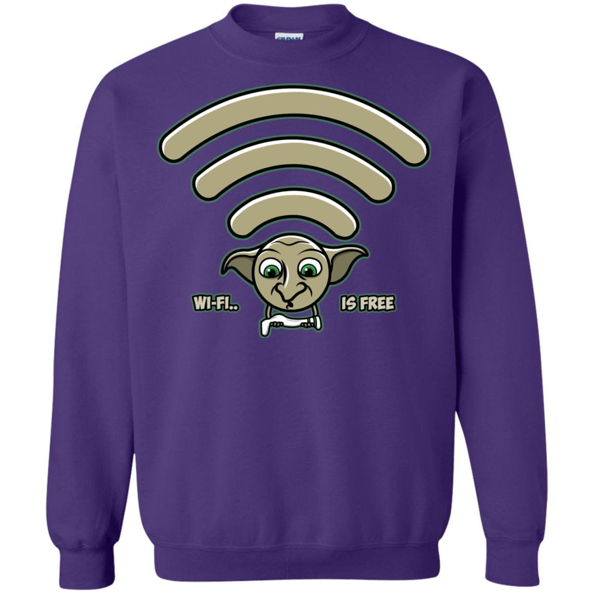 Sweatshirts Purple / S Wi-fi is Free Crewneck Sweatshirt