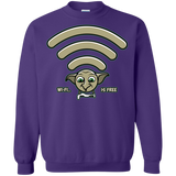 Sweatshirts Purple / S Wi-fi is Free Crewneck Sweatshirt