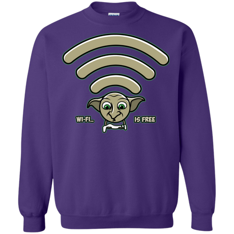 Sweatshirts Purple / S Wi-fi is Free Crewneck Sweatshirt