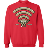 Sweatshirts Red / S Wi-fi is Free Crewneck Sweatshirt