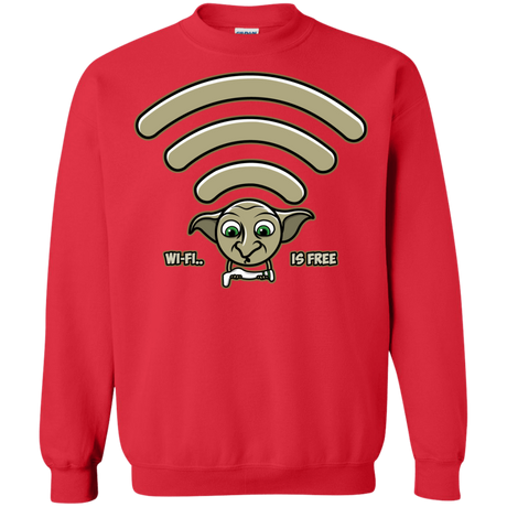 Sweatshirts Red / S Wi-fi is Free Crewneck Sweatshirt