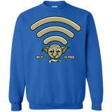 Sweatshirts Royal / S Wi-fi is Free Crewneck Sweatshirt