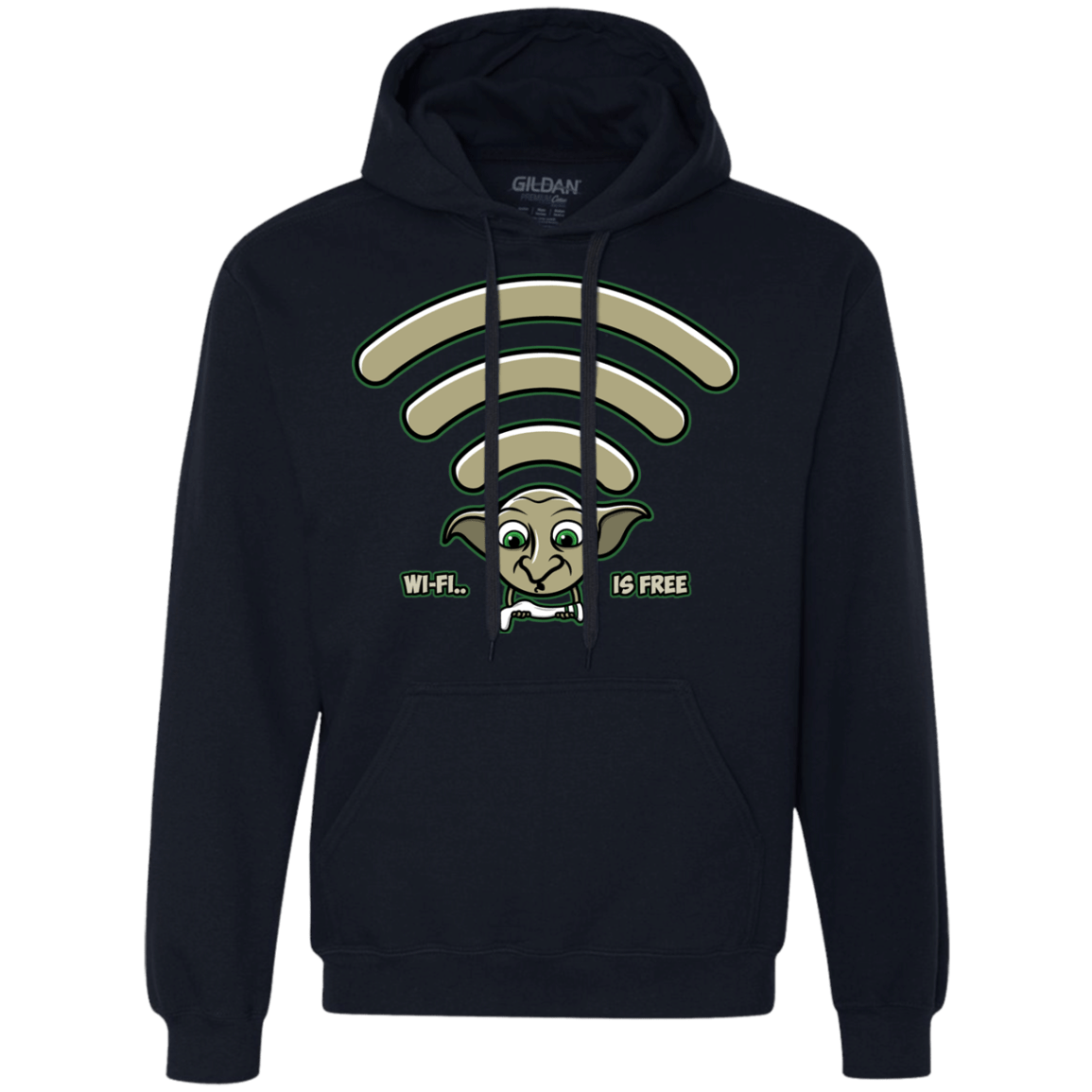 Sweatshirts Navy / S Wi-fi is Free Premium Fleece Hoodie