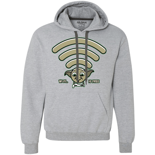 Sweatshirts Sport Grey / S Wi-fi is Free Premium Fleece Hoodie