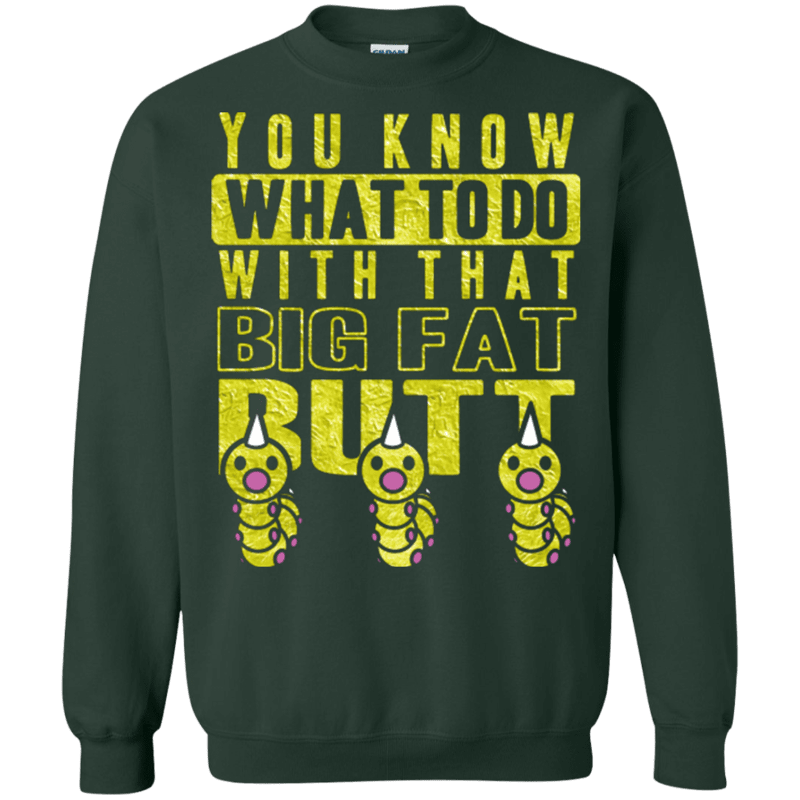 Sweatshirts Forest Green / Small Wiggle Wiggle Crewneck Sweatshirt