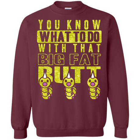 Sweatshirts Maroon / Small Wiggle Wiggle Crewneck Sweatshirt