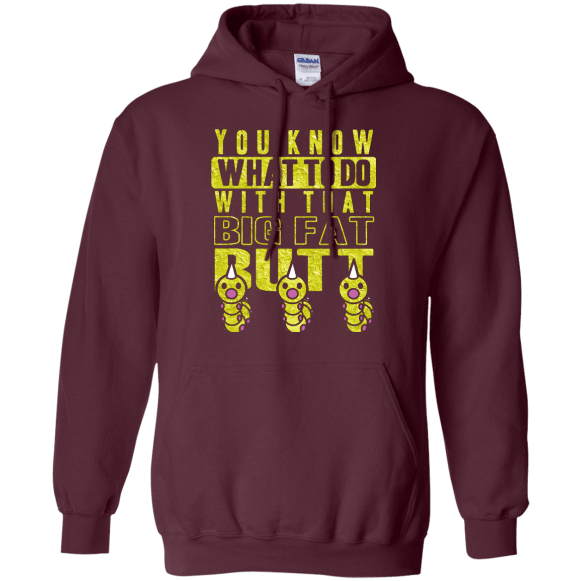 Sweatshirts Maroon / Small Wiggle Wiggle Pullover Hoodie