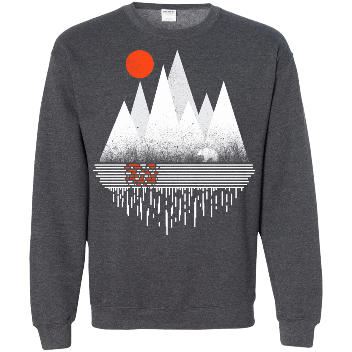 Sweatshirts Dark Heather / S Wild Bear Crewneck Sweatshirt