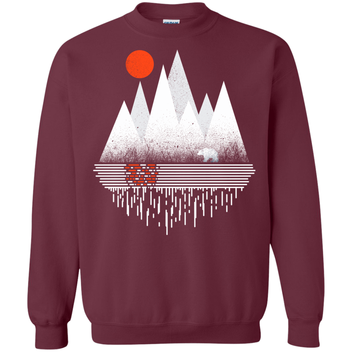 Sweatshirts Maroon / S Wild Bear Crewneck Sweatshirt