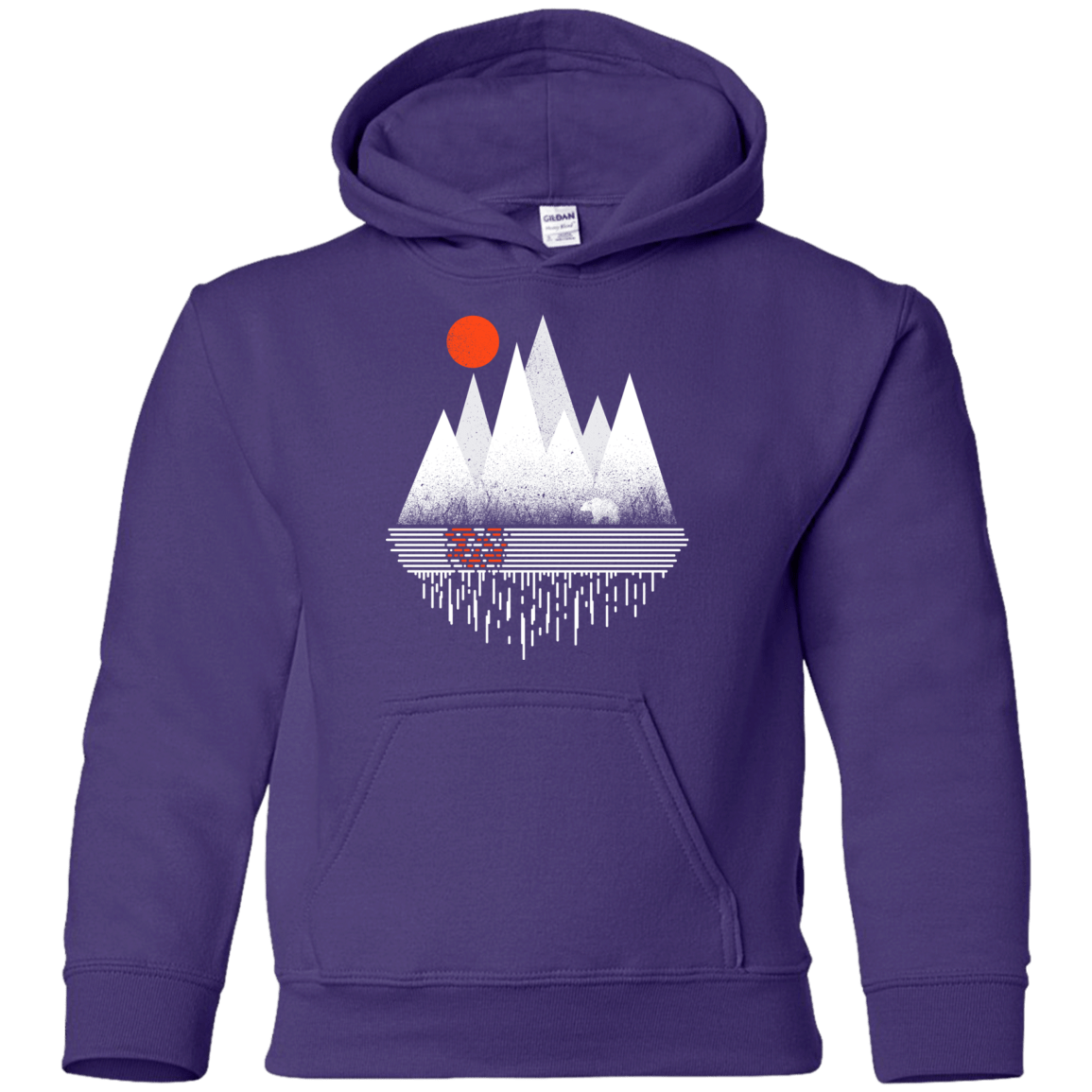 Sweatshirts Purple / YS Wild Bear Youth Hoodie