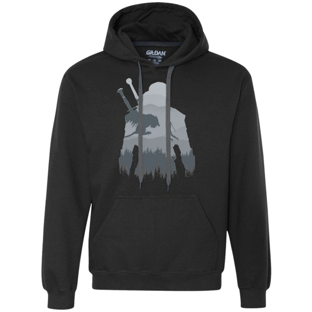 Sweatshirts Black / Small Wild silhouette Premium Fleece Hoodie