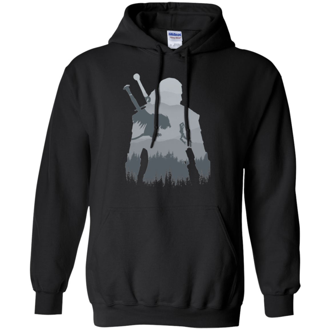 Sweatshirts Black / Small Wild silhouette Pullover Hoodie