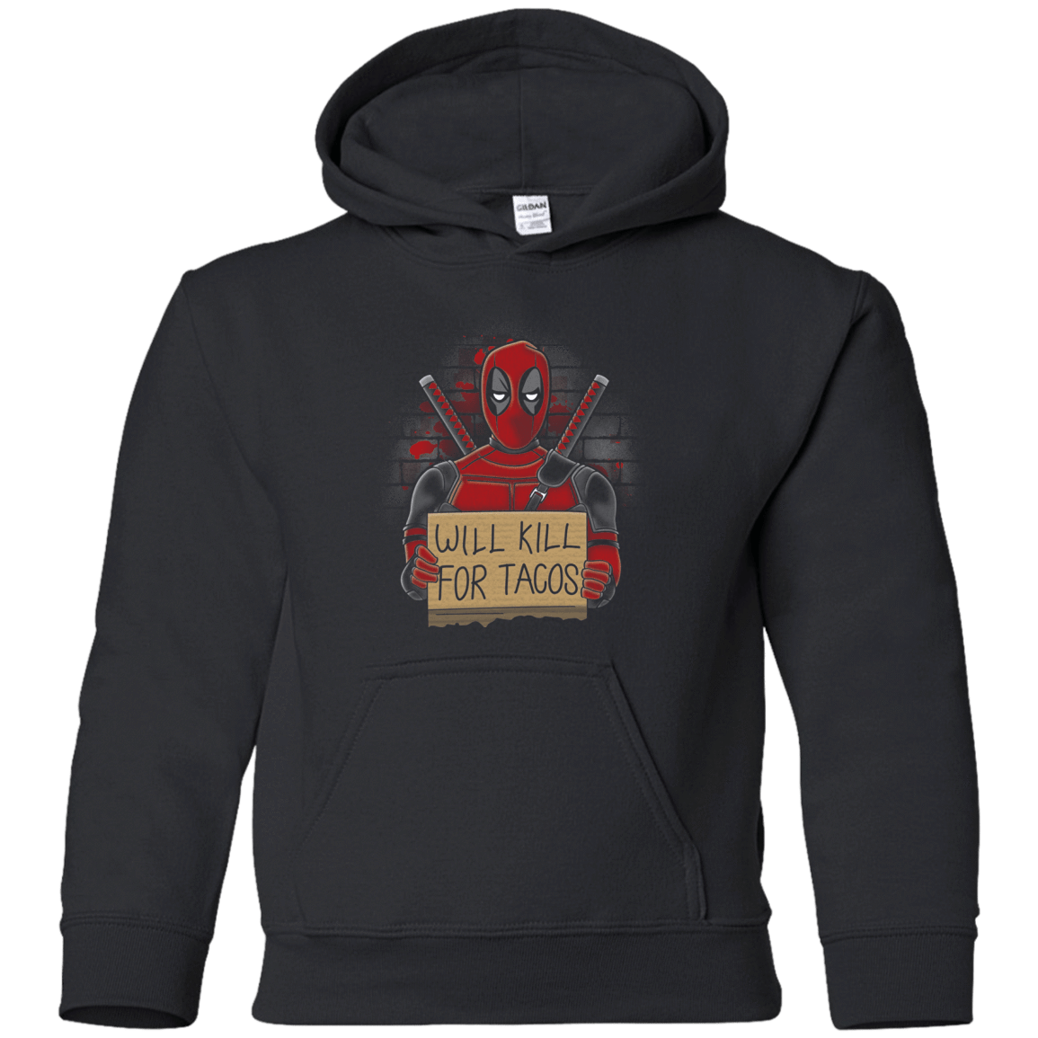 Sweatshirts Black / YS Will Kill for Tacos Youth Hoodie