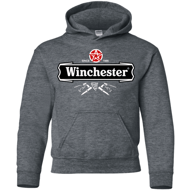 Sweatshirts Dark Heather / YS Winchester Beer Youth Hoodie