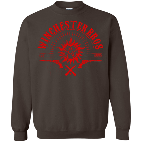 Sweatshirts Dark Chocolate / Small Winchester bros Crewneck Sweatshirt