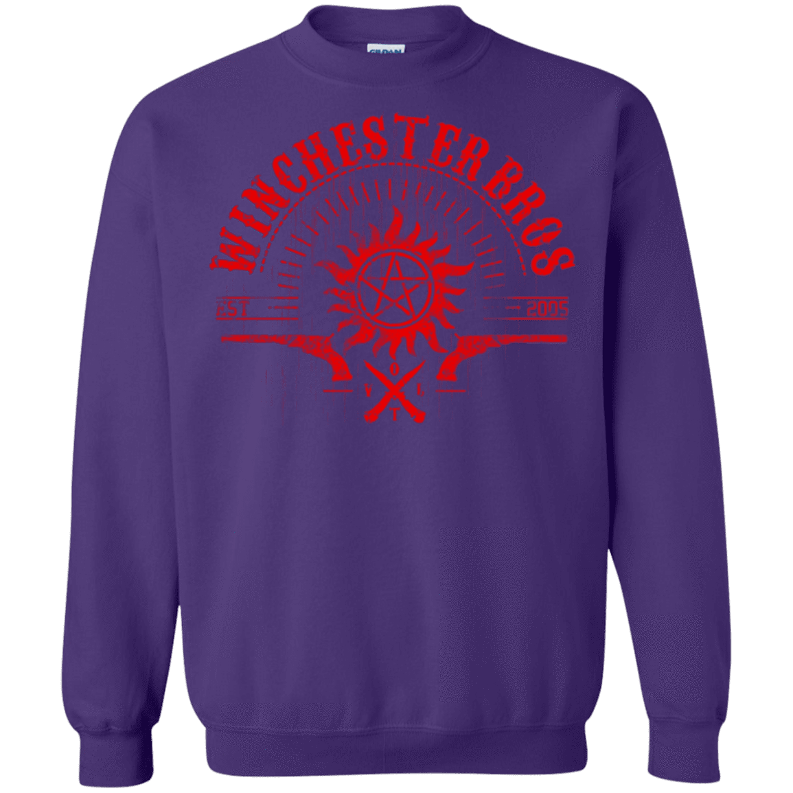 Sweatshirts Purple / Small Winchester bros Crewneck Sweatshirt
