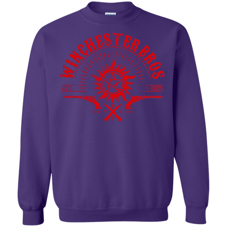 Sweatshirts Purple / Small Winchester bros Crewneck Sweatshirt
