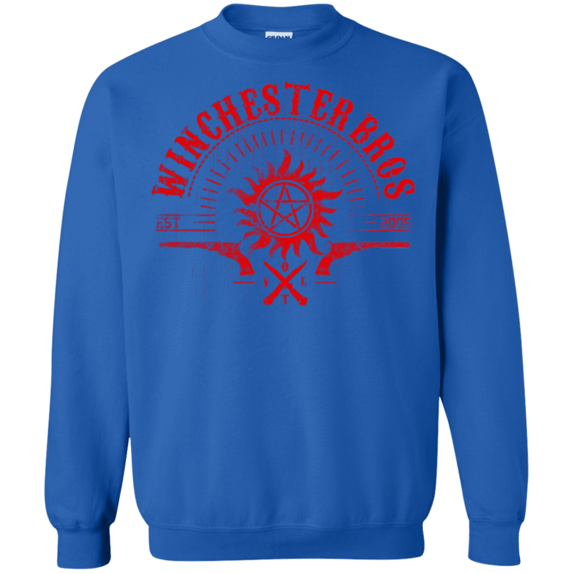 Sweatshirts Royal / Small Winchester bros Crewneck Sweatshirt