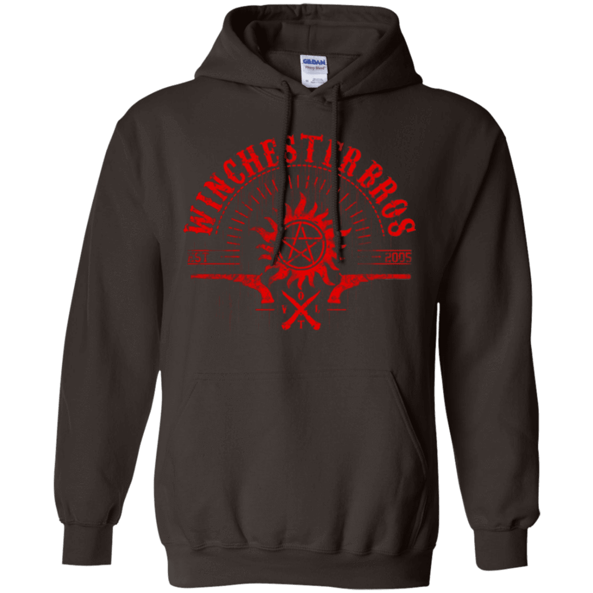 Sweatshirts Dark Chocolate / Small Winchester bros Pullover Hoodie