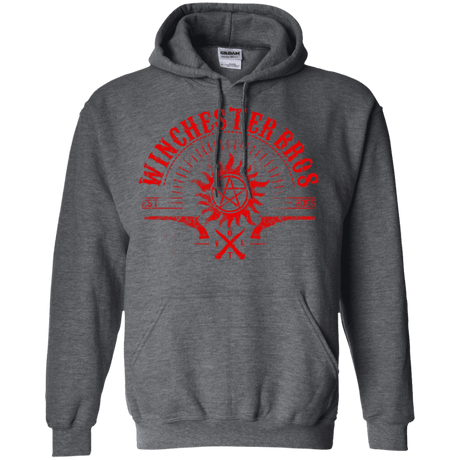 Sweatshirts Dark Heather / Small Winchester bros Pullover Hoodie