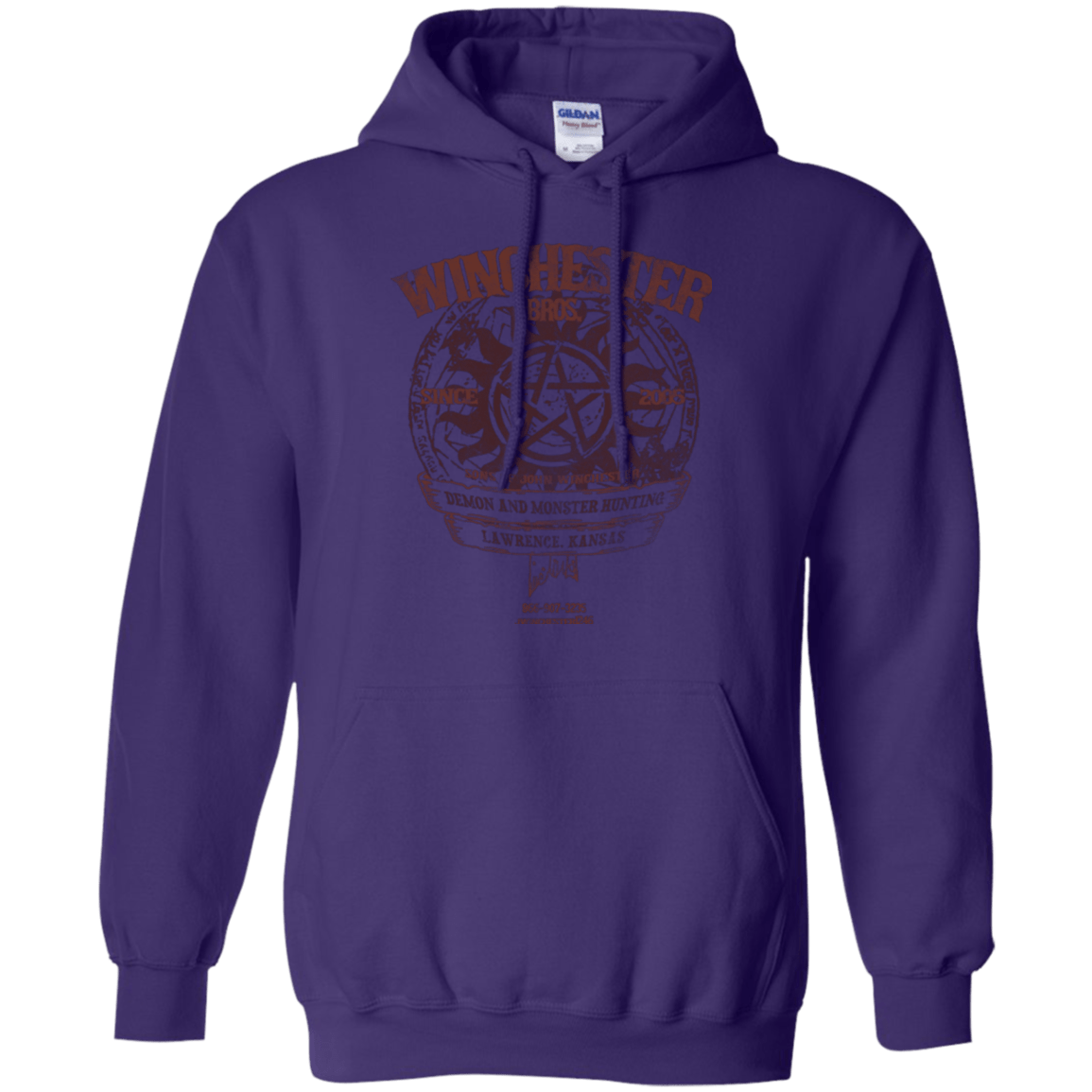 Sweatshirts Purple / Small Winchester Bros Pullover Hoodie