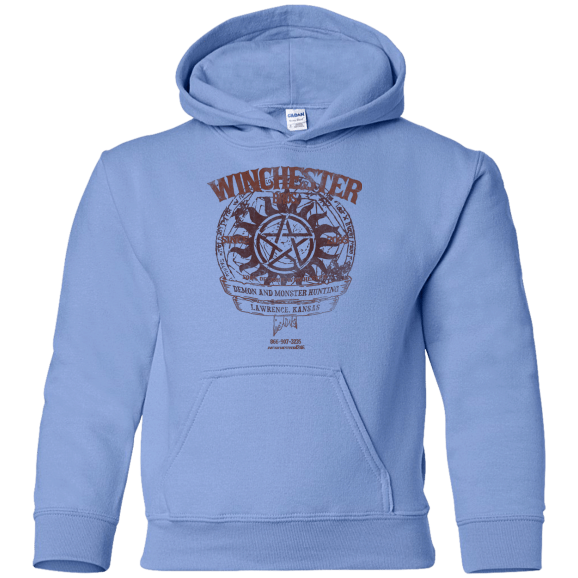 Sweatshirts Carolina Blue / YS Winchester Bros Youth Hoodie