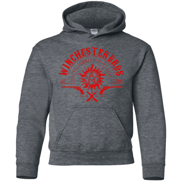 Sweatshirts Dark Heather / YS Winchester bros Youth Hoodie