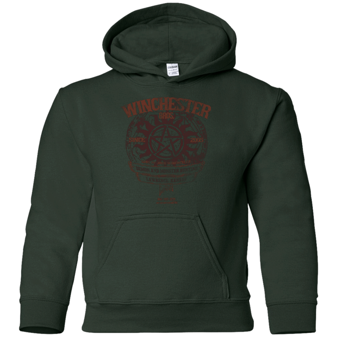 Sweatshirts Forest Green / YS Winchester Bros Youth Hoodie