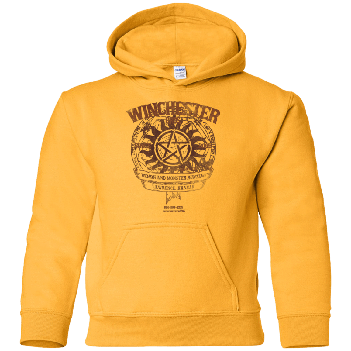 Sweatshirts Gold / YS Winchester Bros Youth Hoodie
