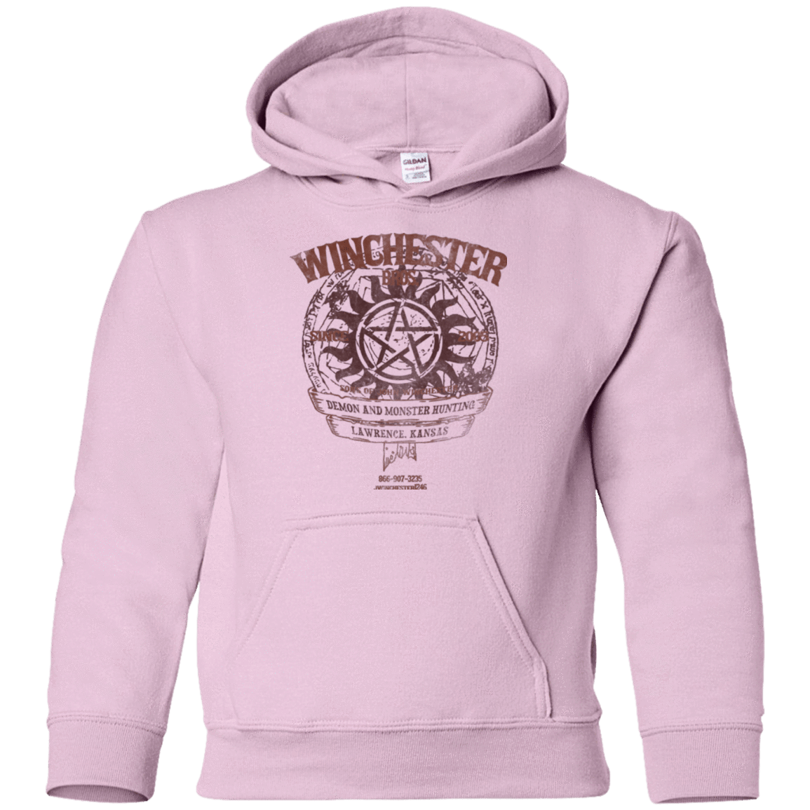 Sweatshirts Light Pink / YS Winchester Bros Youth Hoodie