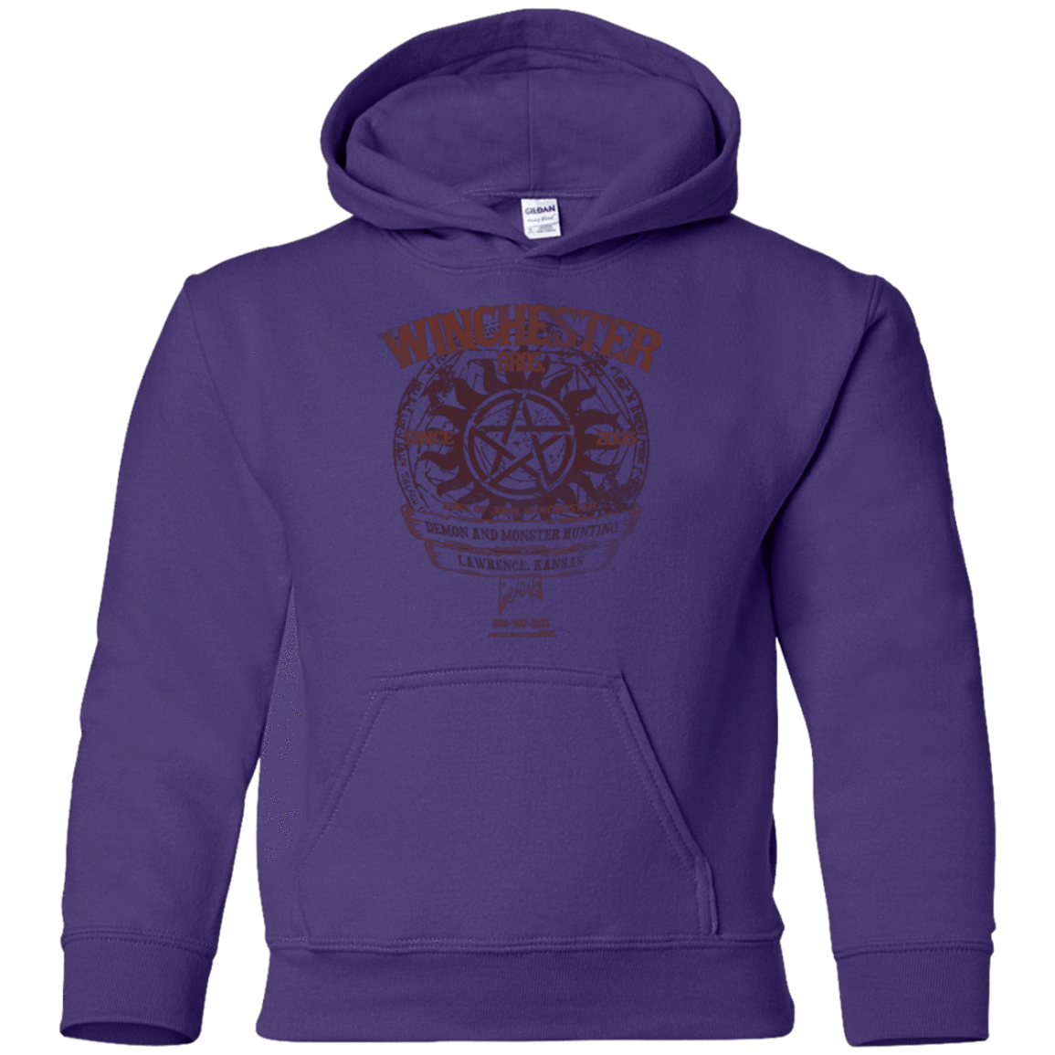 Sweatshirts Purple / YS Winchester Bros Youth Hoodie