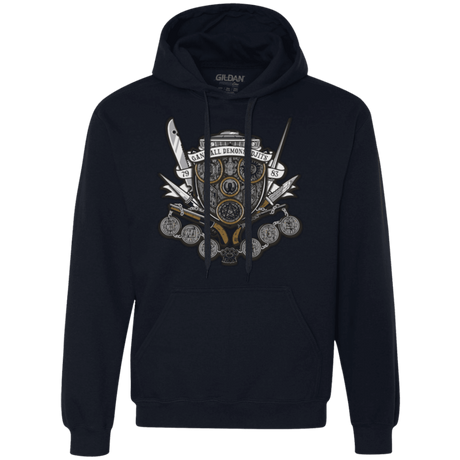 Sweatshirts Navy / Small Winchester's Crest Premium Fleece Hoodie