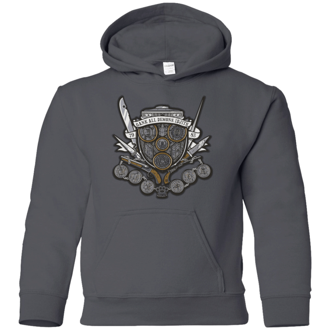 Sweatshirts Charcoal / YS Winchester's Crest Youth Hoodie