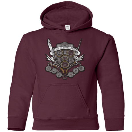 Sweatshirts Maroon / YS Winchester's Crest Youth Hoodie