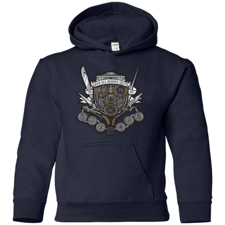 Sweatshirts Navy / YS Winchester's Crest Youth Hoodie