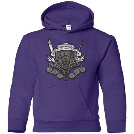 Sweatshirts Purple / YS Winchester's Crest Youth Hoodie