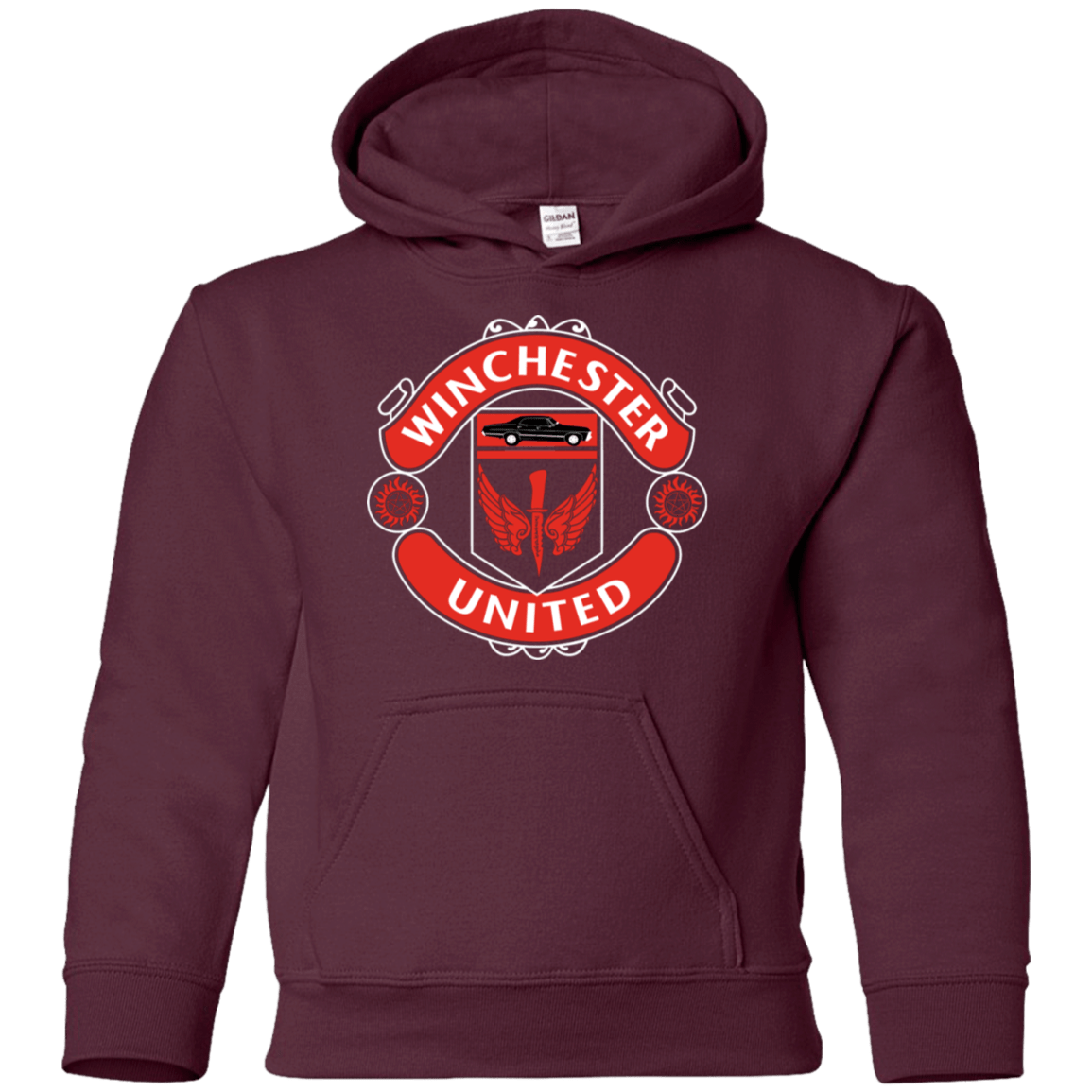 Sweatshirts Maroon / YS Winchester United Youth Hoodie