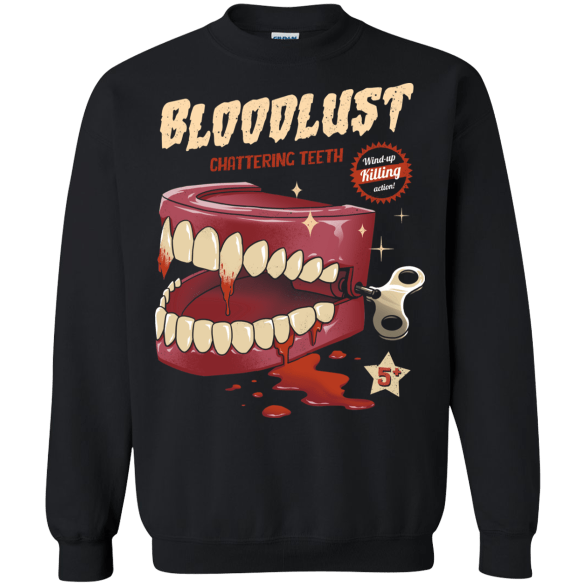 Sweatshirts Black / S Wind-Up Killer Teeth Crewneck Sweatshirt