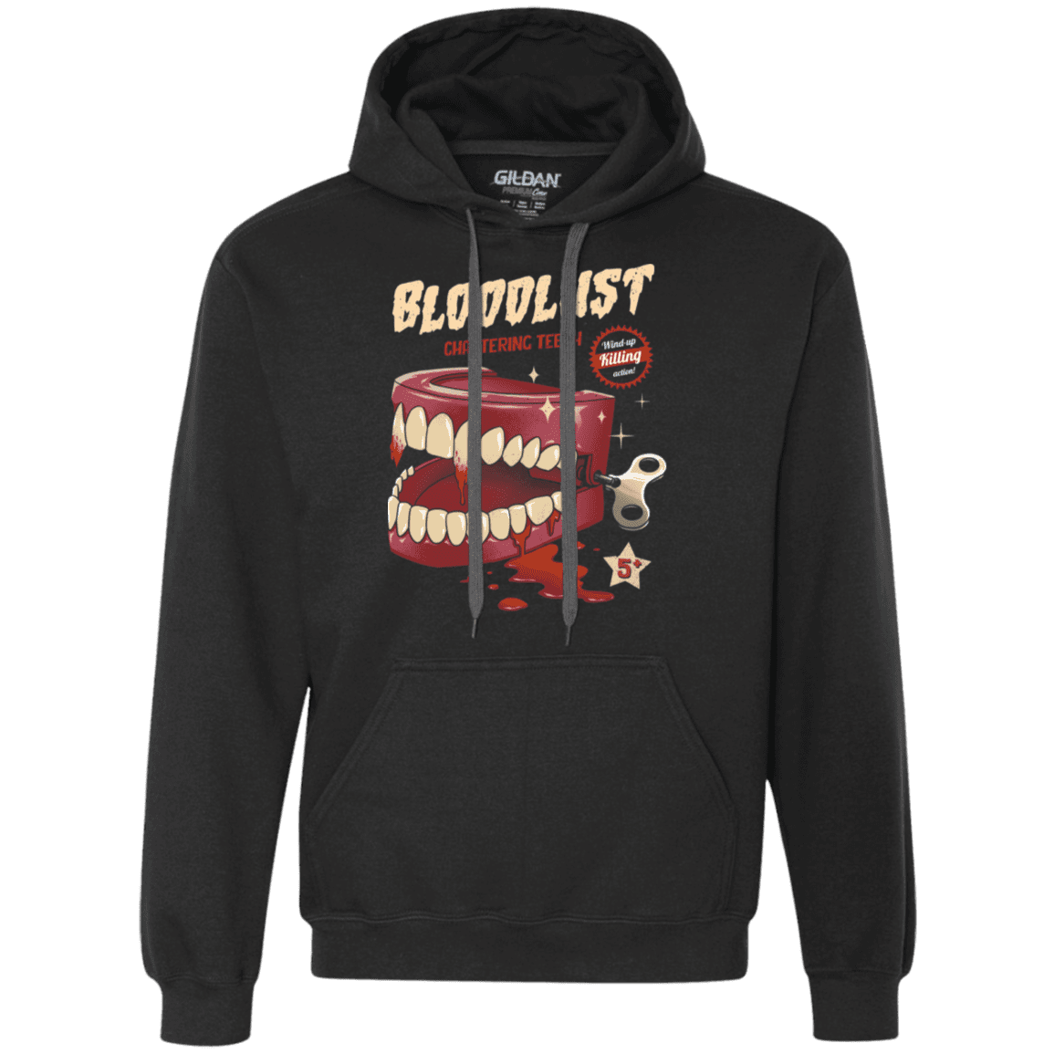 Sweatshirts Black / S Wind-Up Killer Teeth Premium Fleece Hoodie