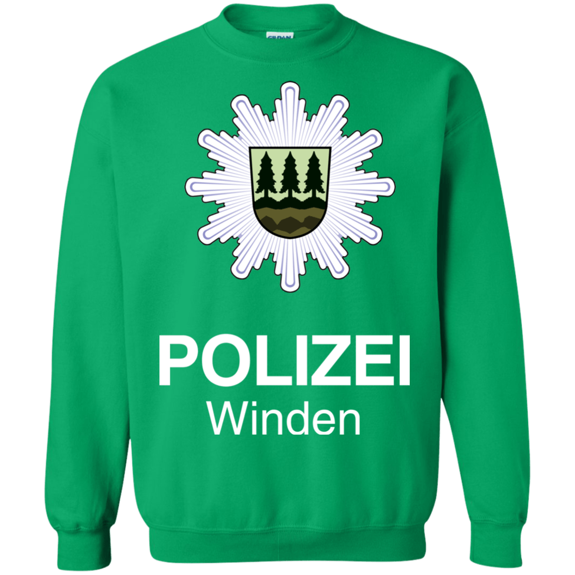 Sweatshirts Irish Green / Small Winden Polizei Crewneck Sweatshirt