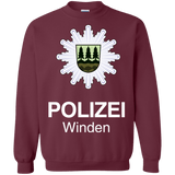 Sweatshirts Maroon / Small Winden Polizei Crewneck Sweatshirt