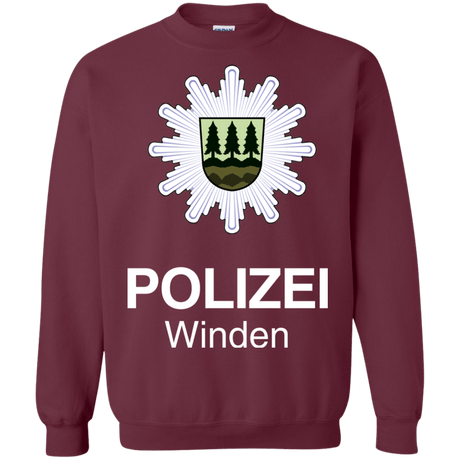 Sweatshirts Maroon / Small Winden Polizei Crewneck Sweatshirt