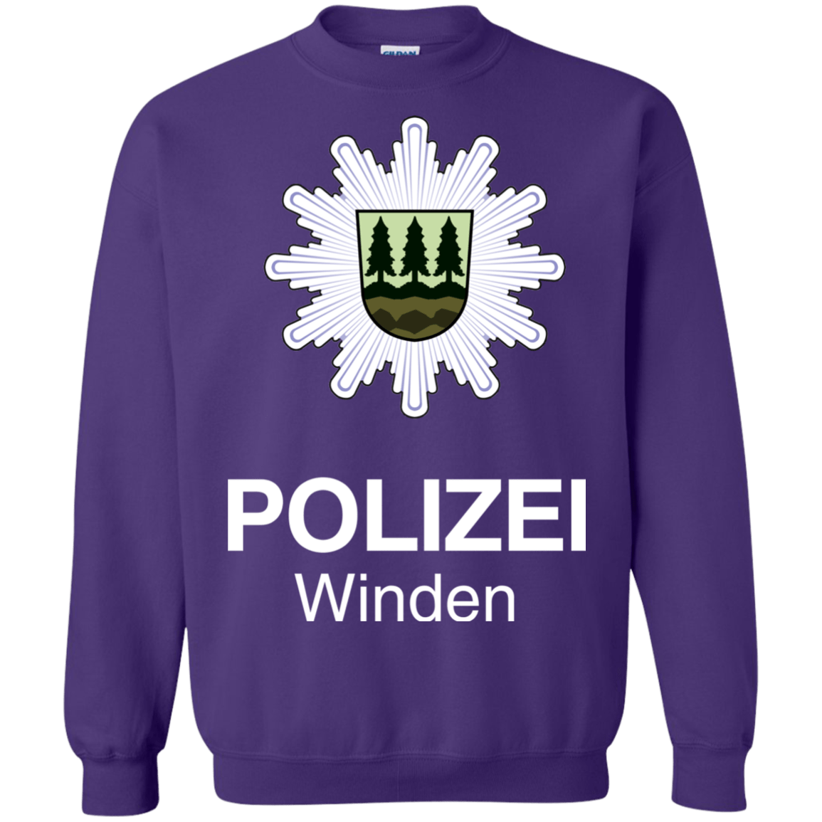 Sweatshirts Purple / Small Winden Polizei Crewneck Sweatshirt