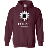 Sweatshirts Maroon / Small Winden Polizei Pullover Hoodie