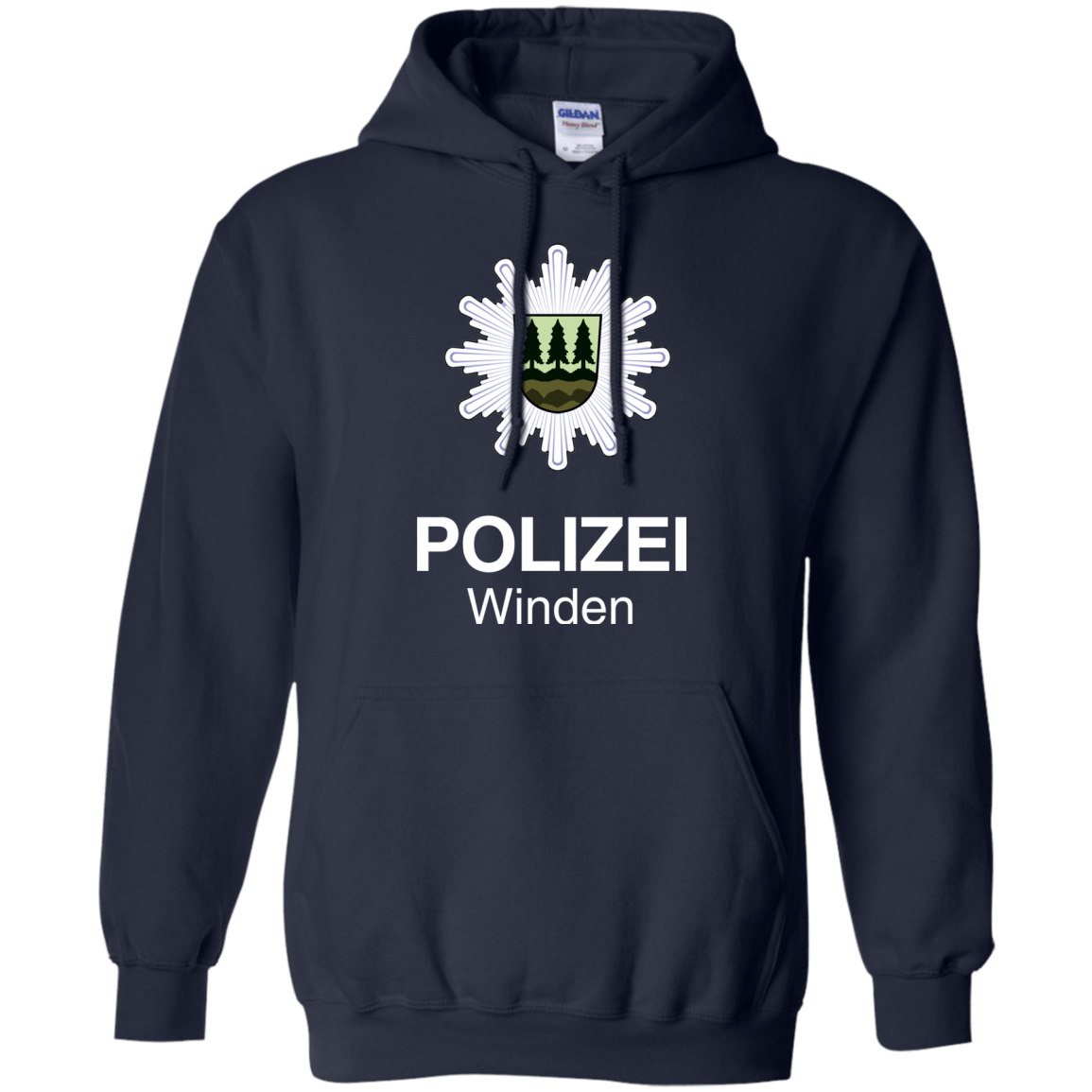 Sweatshirts Navy / Small Winden Polizei Pullover Hoodie