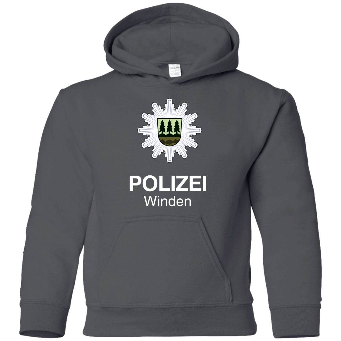 Sweatshirts Charcoal / YS Winden Polizei Youth Hoodie