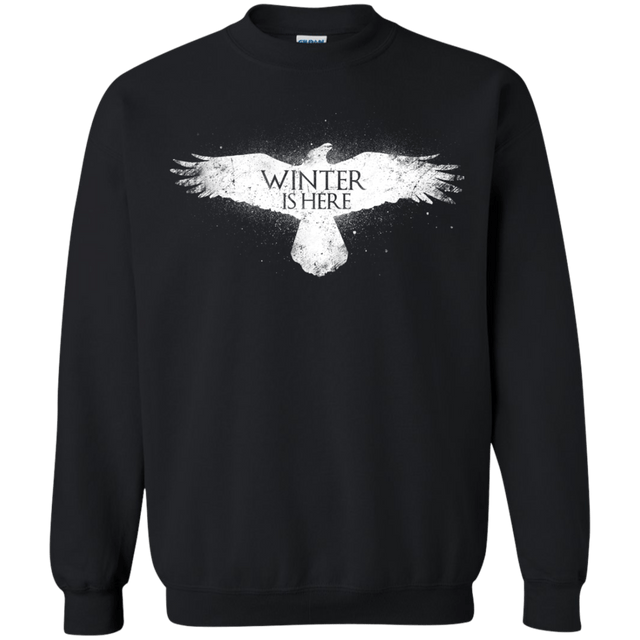 Sweatshirts Black / Small Winter is here Crewneck Sweatshirt
